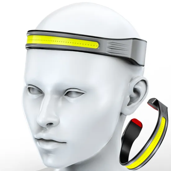 Hot Sale Outdoor COB Hairband with 3 Light Modes and Type-C Charging