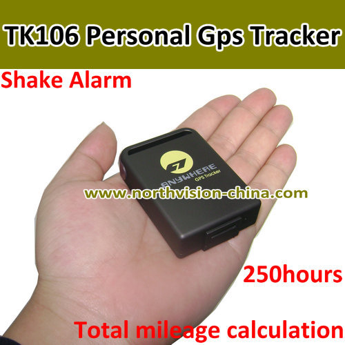 GPS Car Tracker, 850/900/1800/1900MHz, Sensor Shake, 250hours Standby Time, Build in Memory