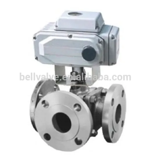 electric 3 ways stainless steel ball valve price