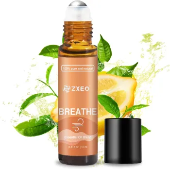 10ml Breathe Easy Essential Oil Roll-On With Clarifying & Soothing for Sinus Relief Humidifier Cleaner