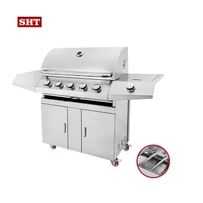 Outdoor Kitchen on Patio Portable Gas Grill BBQ Grill Restaurant Barbecue Grill
