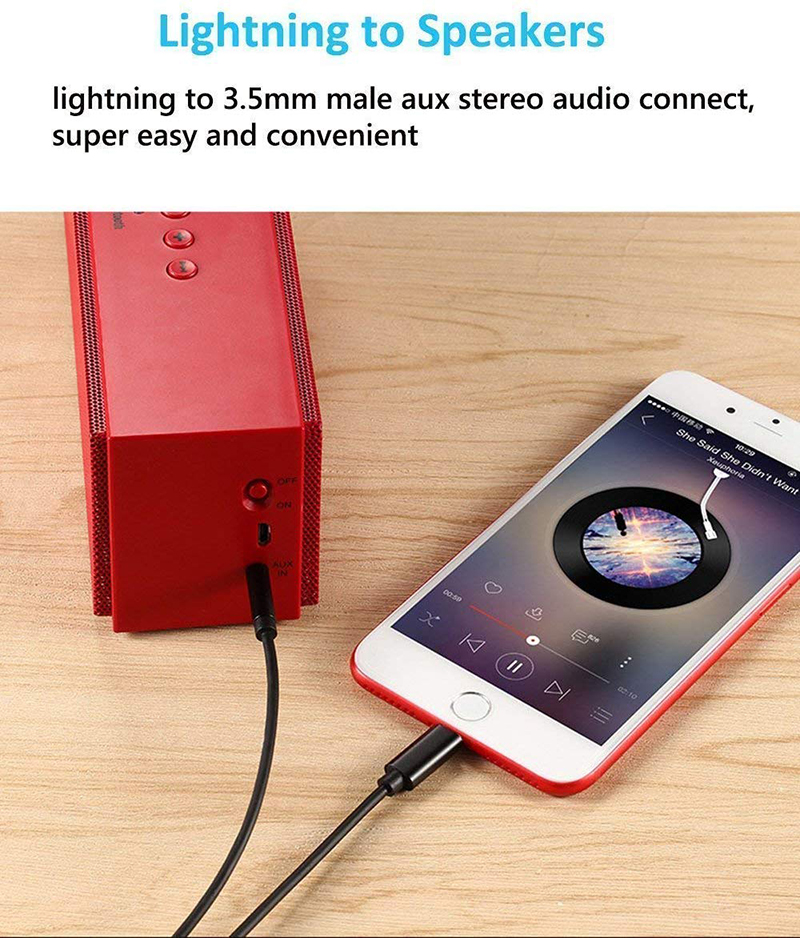 Lightning to 3.5mm AUX Audio Cable 5