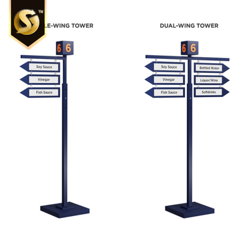 Directional Aluminum Pylon Signage Custom Pylon Signs