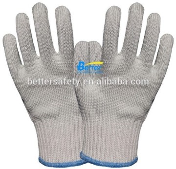 Un-Coated HPPE Steel Cut Resistant Gloves Retail