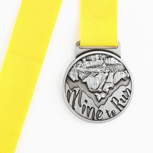 Custom Enamel Color Panda Run Medal