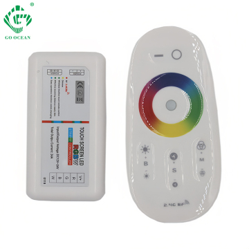 12V-24V Smart Wireless RGB Strip Controller z ekranem dotykowym i pilotem RF