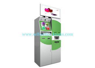 Rf Fingerprint Scanner Multimedia Kiosk With 32 Inches Adve