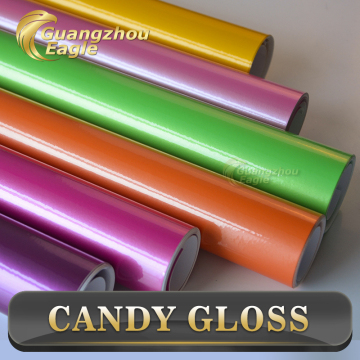 The Best Seller in 2015 PVC Candy Color Car Decoration Body Sticker Paper