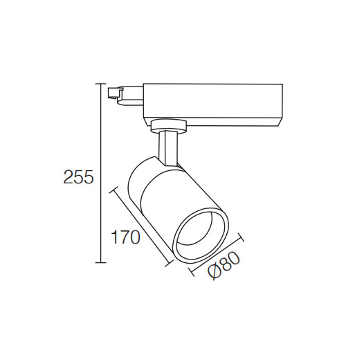 Wide Beam 3000K 30W LED Track LightofTrack Light Kit