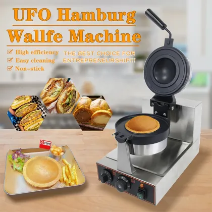 Hamburger and Dessert Waffle Maker: Fabricating Machine for Sandwiches and Cakes