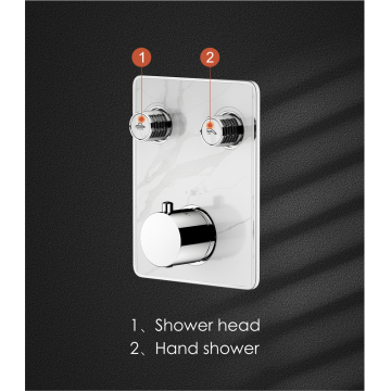Válvula de batidora de ducha termostática de doble función