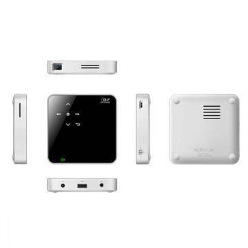 4.3mm power port, 12V DC, 1.5A HDMI home theater projector, aluminum body, touch control