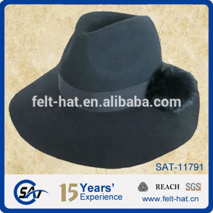 classic pure wool felt gent winter hat