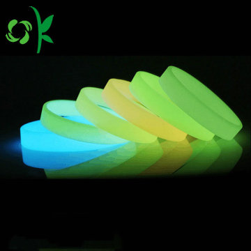 Unique Design Glow In The Dark Silicone Wristbands