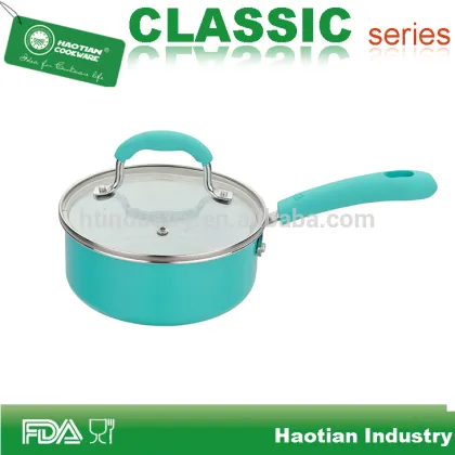 Tiffany Color Aluminum Ceramic Coating Sauce Pan