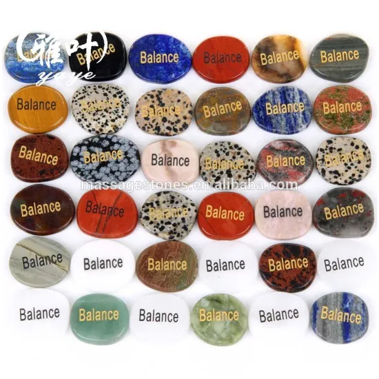 Wholesale Engraved Natural Semi Precious Palm Stones