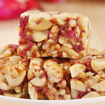 Traditional Chinese Snack Food Rose Taste Peanut Crisps