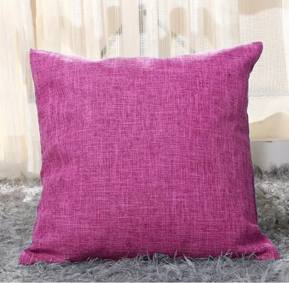 French Linen Flax Cushion Covers Fringed Throw Pillow Cover
