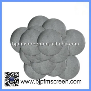 Stainless steel circular filter disk