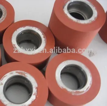 Silicone rubber stamping roller