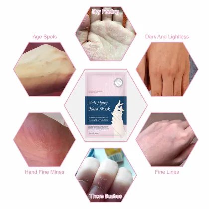 Wholesale 18g Hand Care Product Peel Sheet Mask Moisturizing Anti-Aging Hand Mask