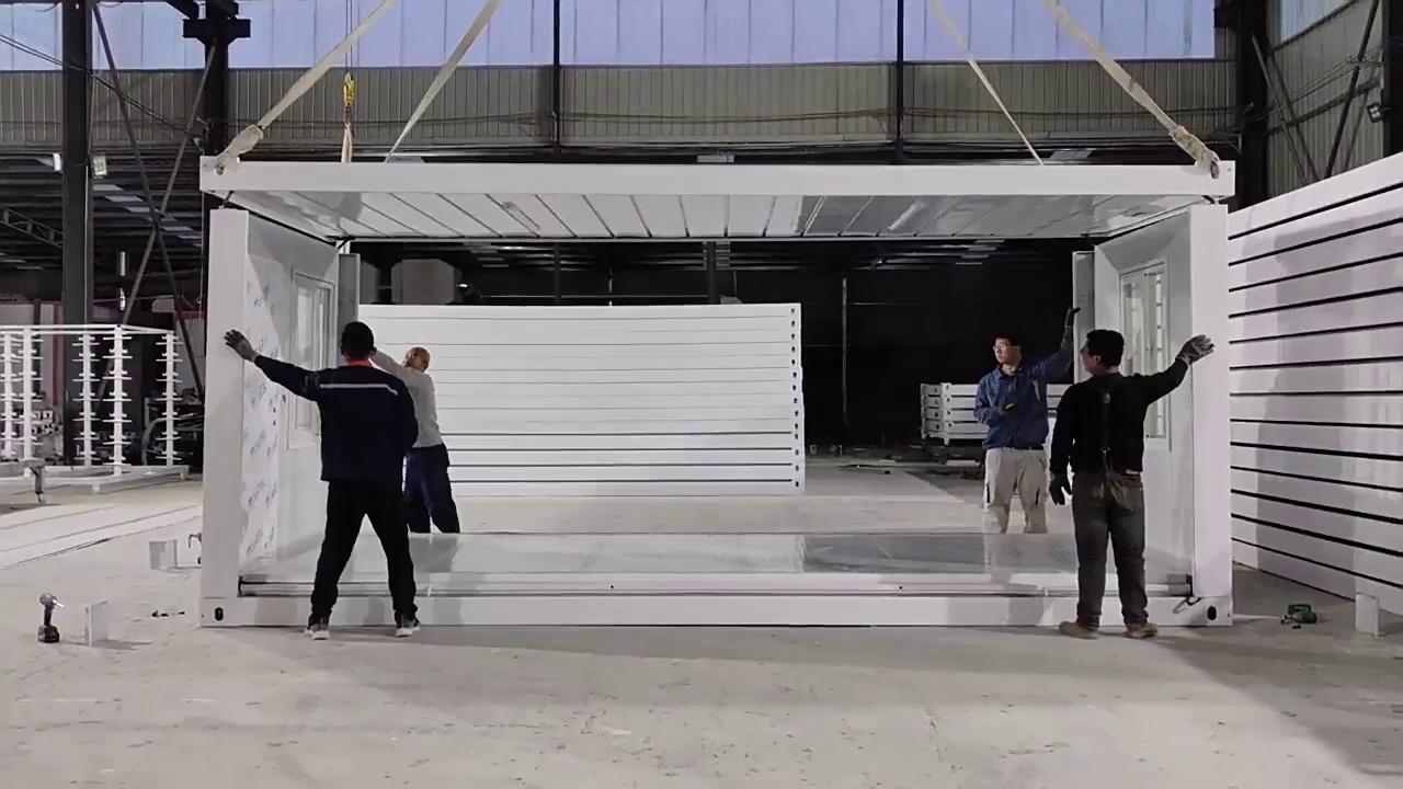Easily Assembled Folding House Solution for Transient Workforce Housing