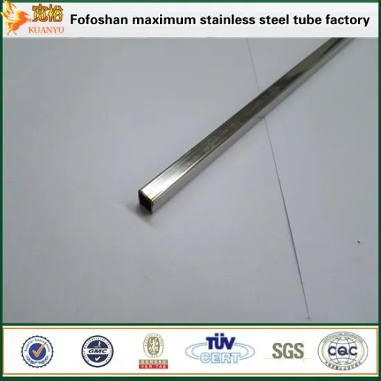 tubo acero inoxidable 6mm mirror polished stainless steel hollow square pipes