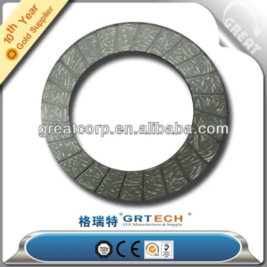 Friction clutch material, disc clutch lining