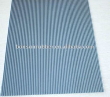 groove rubber mat