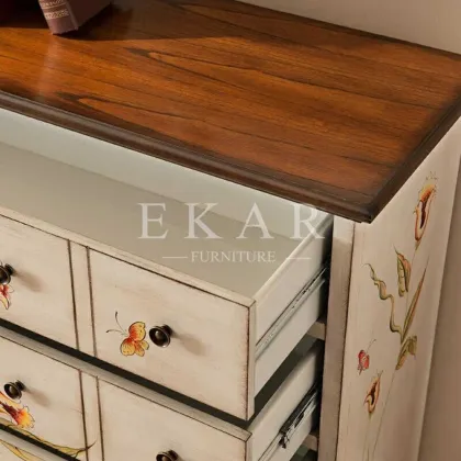 Vintage Home Furniture Bedroom Chest Jewelry Storage Cabinet Wooden Storage Cabinet