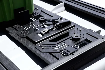 Off Road Car Roof Storage Boxes & Roof Rack Mounted Tool Box Bracket - Stainless Steel