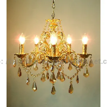 E14 white crystal glass lighting country french chandeliers
