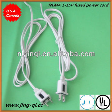 USA Netzkabel mit Sicherung (NEMA 1-15P) (5A/125 V) (UL/CULBUFFURD)