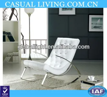 White Garden Hanging Lounge Rocking Chair