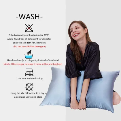 custom 100% mulberry real silk pillow case
