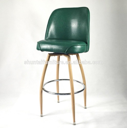 cheap fabric or PU used commercial bar chair/classical bar chair steel tube base