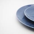 أطباق السيراميك الزرقاء التفاعلية مجموعة أدوات المائدة الرفاهية