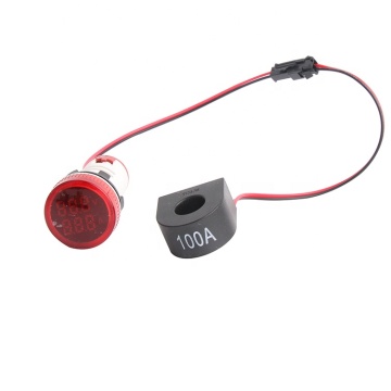 22mm White Green Red Yellow Blue LED Indicator Digital Voltmeter Ammeter