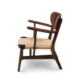 Drewniane Chaishing Lounge krzesło Hansa Wegnera