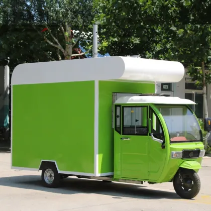 Electric Food Truck: Mobile Fast Food Car for Coffee, Taco & More