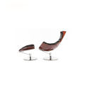 Fjords Lobster Recliner Chair et Ottoman Footstool