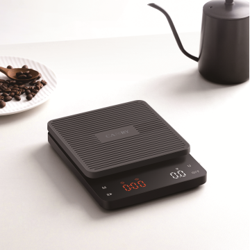 Scala di birra espresso impermeabile con copertura in silicone, carica USB, timer