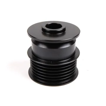 ISO9001 standard cnc machining aluminum alternator pulley belt drive pulley