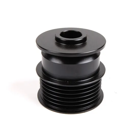 ISO9001 standard cnc machining aluminum alternator pulley belt drive pulley