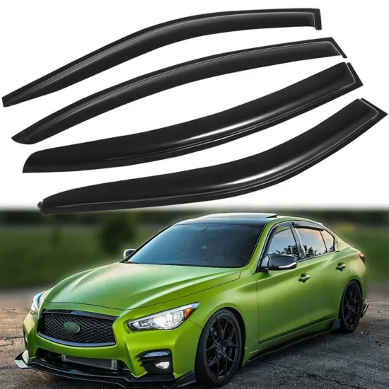 Acrylic Black Weather Shield Rain Visor for Infiniti Q50 2014-2019 Accessories