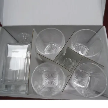 Crystal Design 750ML Glass Bottle Whisky Flint Luxury Whisky Decanter Set