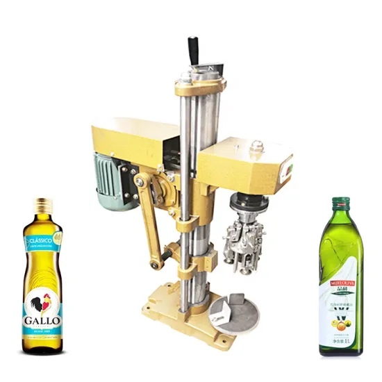 Semi-Automatic HYSC-1A Single Head Olive Oil Glass Bottle Aluminium Lid ROPP Capping Machine