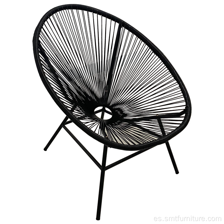 Marco de acero+silla de ratán PE