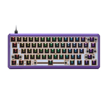 ملحقات لوحة المفاتيح الميكانيكية المخصصة: RGB ميكانيكية 60 قرص CNC لوحة مفاتيح الألومنيوم مع LUBE للألعاب