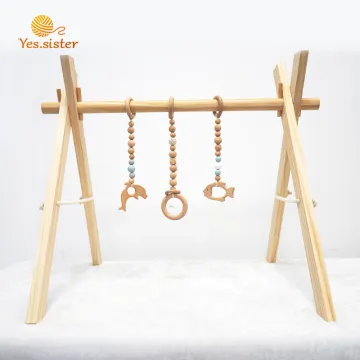 Neutral Koala Bear Wooden Baby Play Gym